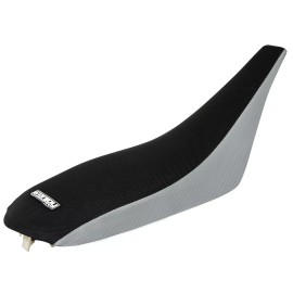 Yamaha YFZ 450 Seat Cover 2004 - 2013 GREY / BLACK STD Gripper Enjoy Mfg #200