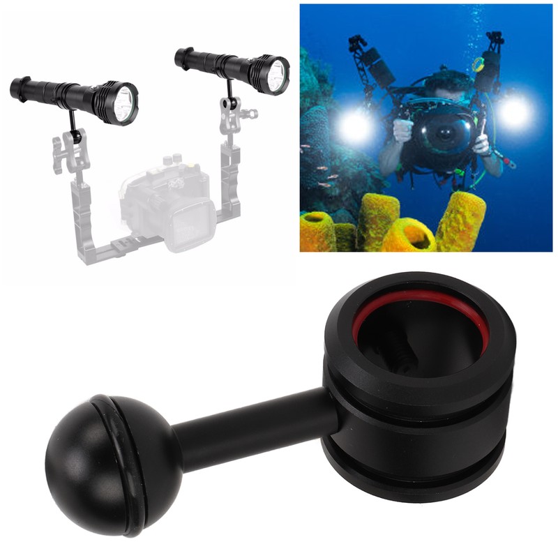 25mm Diving Ball Joint Arms Light Mount Holder Clips for