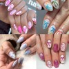 6 Sheets Bow Nail Art Stickers 3D Self-Adhesive Nail Decals