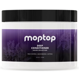 MopTop Salon Deep Conditioner – Conditioning Hair Mask for Intense Hydration for Dry Damaged Hair & Frizzy Curls, Sulfate Free & Paraben Free Hair Care for All Hair Types (Lavender Mint, 12oz)
