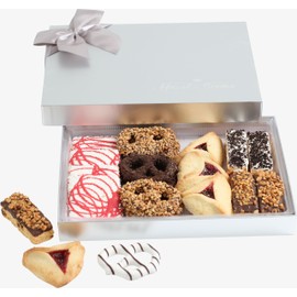 Cookie Assortment Gift - Mishloach Manot Purim Gift Box - Purim Gift Basket - Assorted Cookies, Biscotti, Pretzels, Hamantashen, Kosher Pareve, Cookie arrangement