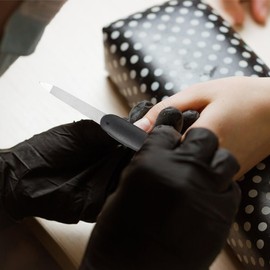 VICASKY 8pcs Double-sided Metal Nail Files for Manicure Professional Nail Buffers Small Nail Care Tools