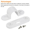 sourcing map PVC Conduit Saddle Pipe Clip 20mm Securing for