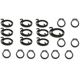 Generic Door Handle Springs Replacement Kit, 10 x 2.5 Turns Spring Coil, 10 x Circlips, Door Lock Handles Installation kit