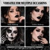 3PCS Black Lipstick Lipliner Lip Gloss Set for Halloween Makeup