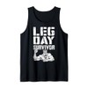Leg Day Survivor Funny Bodybuilder Gym Squat Training Muscle Tank