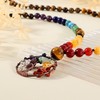 Bivei 108 Mala Beads Necklace Life Tree 7 Chakra Wrap