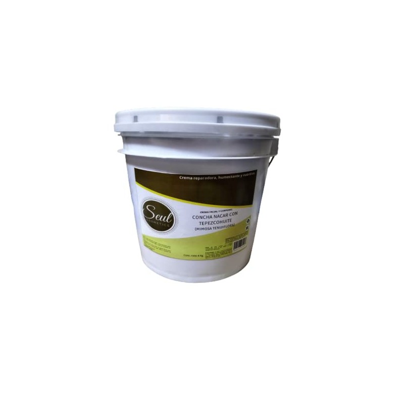 Crema Concha Nácar con Tepezcohuite 4 kilos crema de noche.