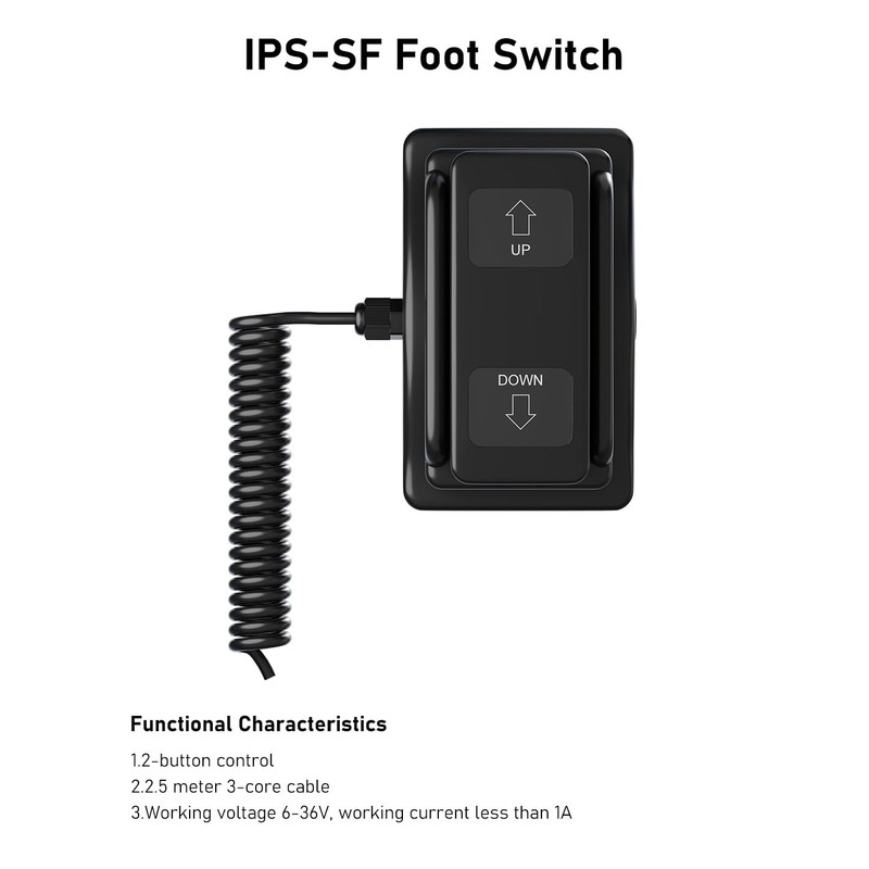 DIHOOL DC 12V 24V Foot Switch NO 6-36V, Up/Down Motor
