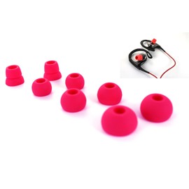 Replacement Eartips Earbuds Eargels Earpads for Powerbeats 2 Wireless Beats by dr dre (Pink)