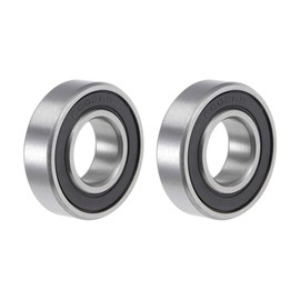 sourcing map Ball Bearing 6002-2RS Double Sealed ABEC-1 Deep Groove Ball Bearing 15 x 32 x 9 mm Pack of 2