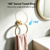 5Pcs Brushed Gold Bathroom Hardware Set, 24in Towel Bar Holder