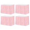 sourcing map 4 Pack Light Pink Plastic Table Skirts, 29
