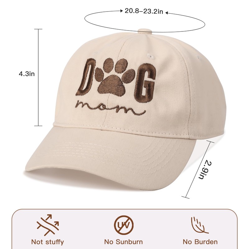 Physkoa Dog Lover Hat - Dog Mom Dad Gifts for