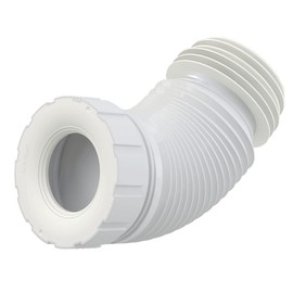 Toilet Connection Drain White Toilet Drain Length from 200 to 520 Flexible Top Drain Pipe