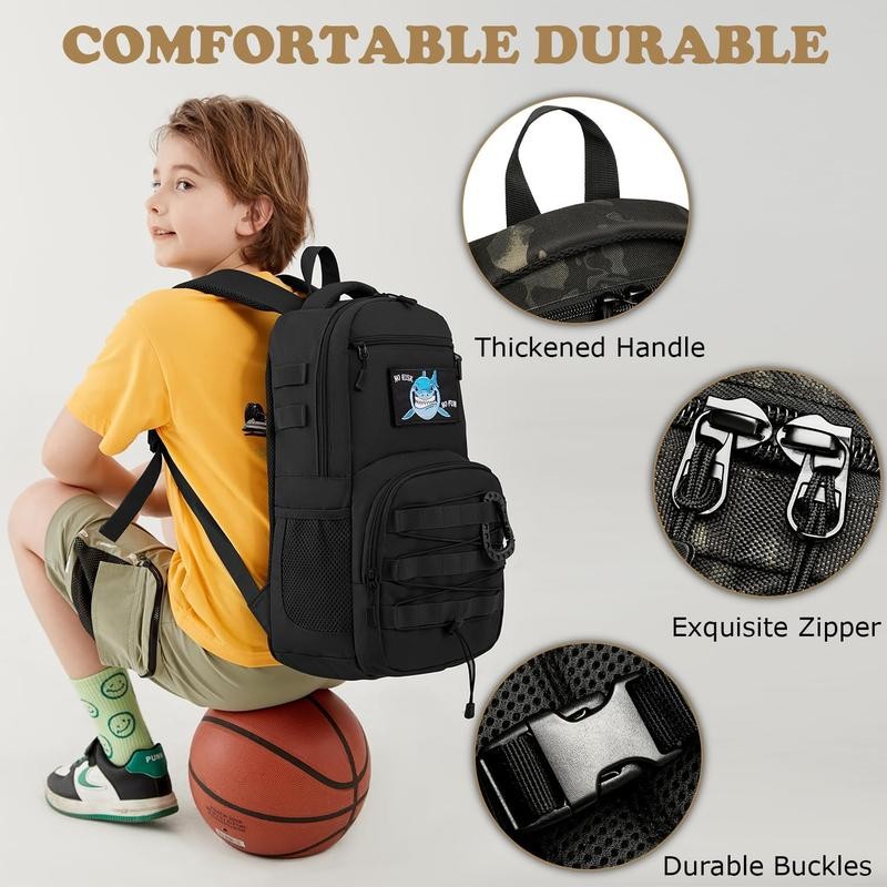 Kids Backpack, 20L Tactical Backpack for Outdoor Hiking Camping, Molle