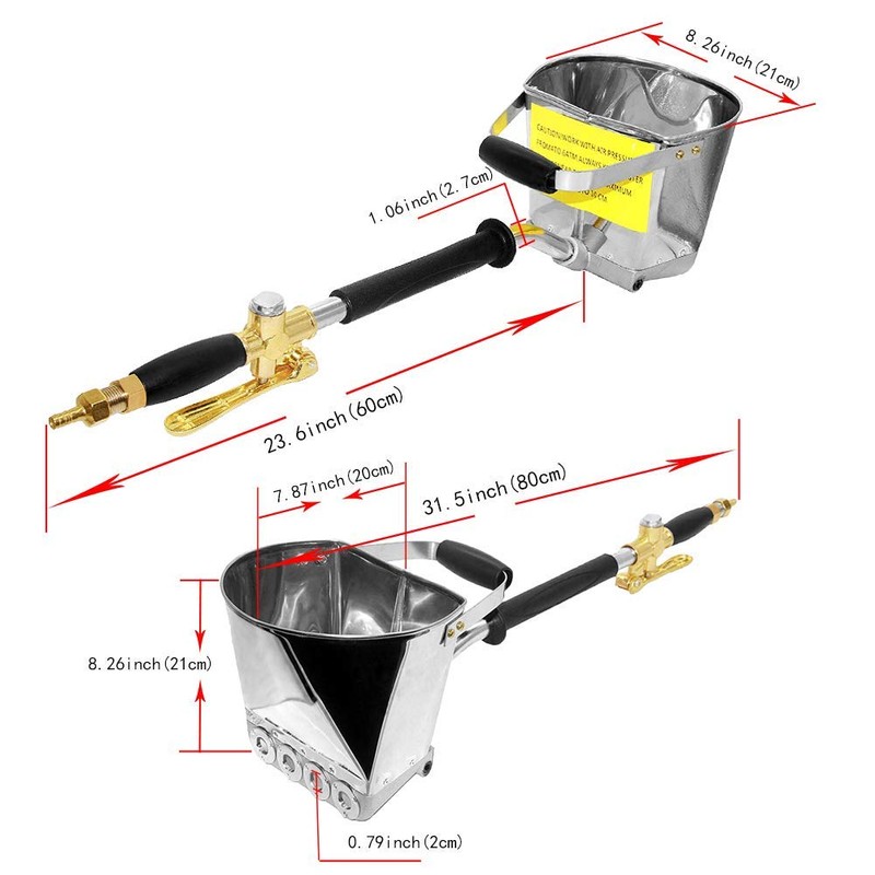 Joywayus Air Stucco Cement Texture Hopper Sprayer Plaster Wall Plastering