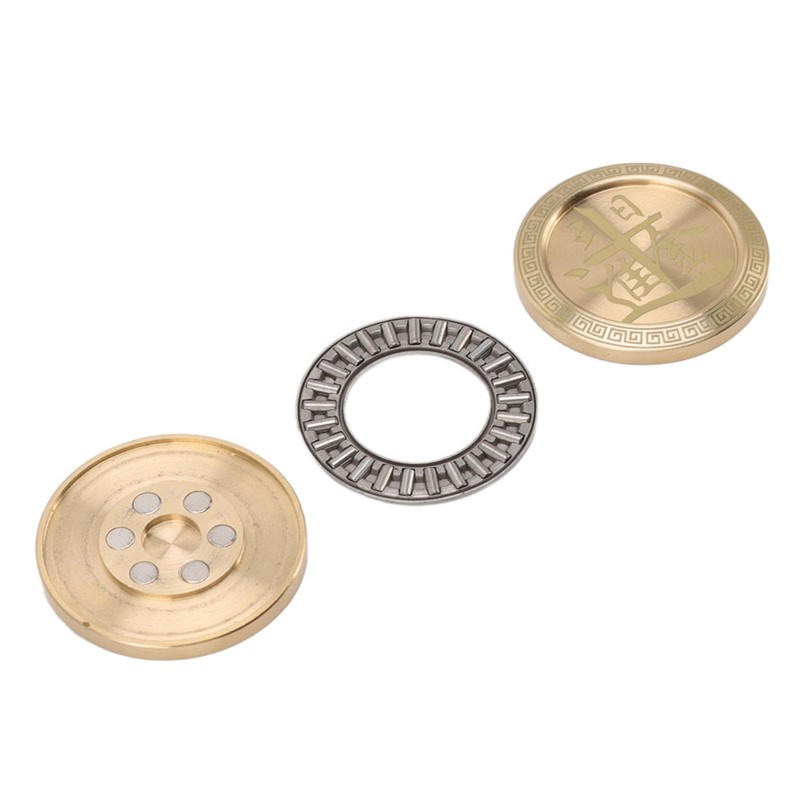 Magnetic Push Slider Stress Relief Round Portable EDC Push Slider