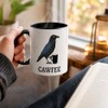 ONRRI 11 Oz Ceramic Mug With Black Interior And Handle,