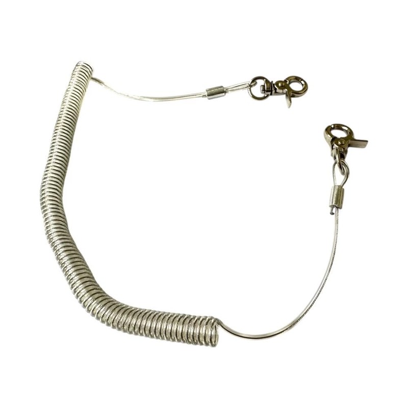 Nobi Wire Slim Holder (Clear) with Hooks, Spiral Cord, Drop