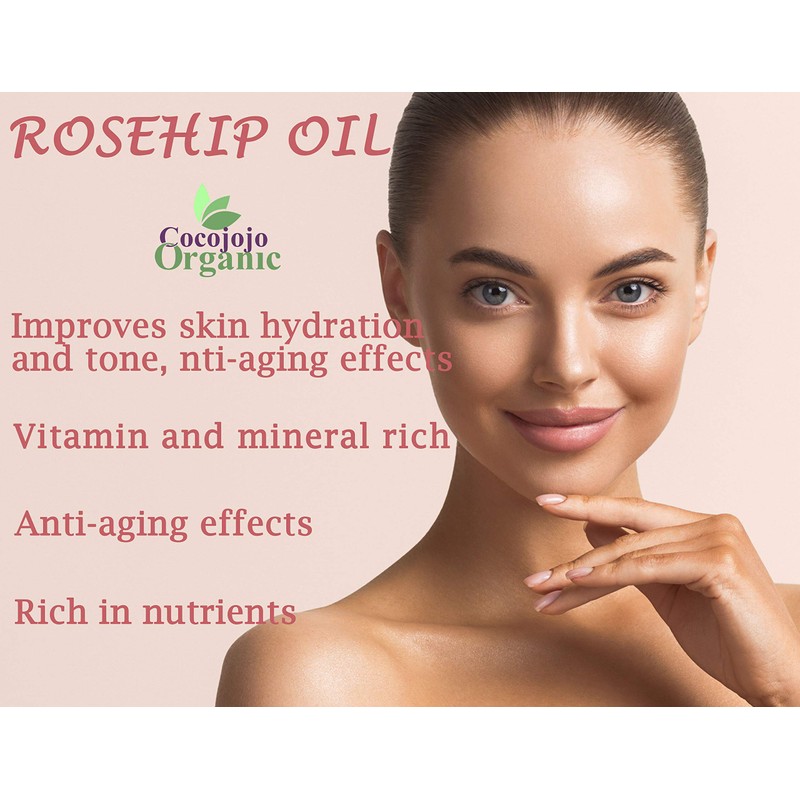 Rosehip Oil - Pure Natural Seed Oil Cold Pressed 16