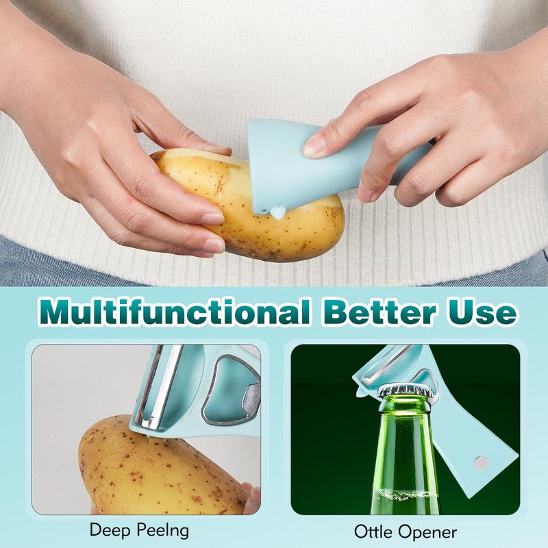 5 in 1 Potato Peeler, Y-Shaped Stainless Steel Rotary Vegetable