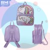 Rm Regalomex Mochila Casual Escolar Para Niña, Unicornio, Bolsa Infantil