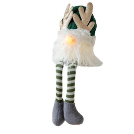 Christmas Gnomes Decorations - Lighted Christmas Gnomes Figurines - Creative Holiday Decor, Scandinavian Faceless Doll Christmas Decorations for Farmhouse Tiered Tray Display