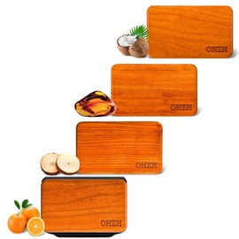 Car Air Freshener-The Original Wood Air Freshener-Car Odor Eliminator for Visor Clip-Long Lasting Scent,Vehicle Scent Diffuser for Truck & SUV-Pack of 4 (Teak-Amber-Cabana-Grove) INCLUDED 2 CLIPS