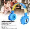 YLFASHION Kids Bluetooth Headphone Cartoon Foldable Adjustable Wireless Headset with