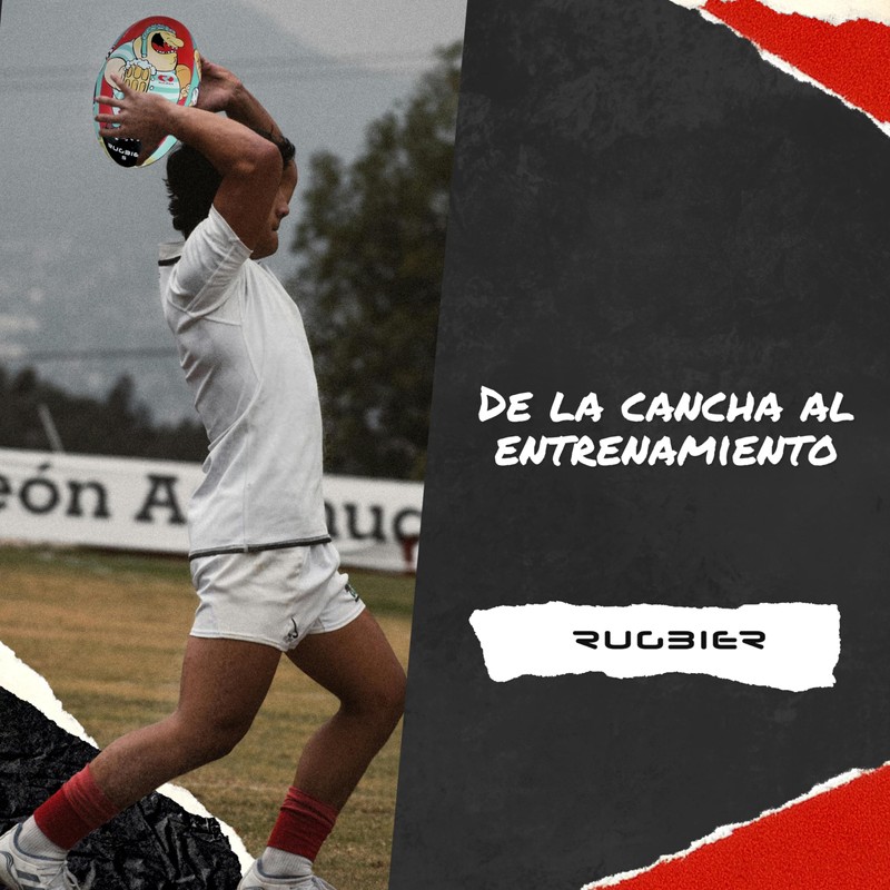 RUGBIER Rugby Training Ball - Size 5 Training - High