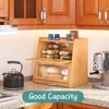 viewcare Large Bread Box for Kitchen Counter With Cutting Board,