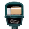 Gibraltar Mailboxes Gentry Large Capacity Double-Walled Plastic Green, All-In-One Mailbox