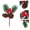 MAGICLULU 10pcs Lifelike Christmas Pine Tree Branches Berries and Pine