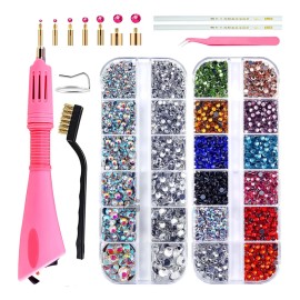Kit De Aplicador Hotfix Pedreria Para Uñas Ropa Bisuteria