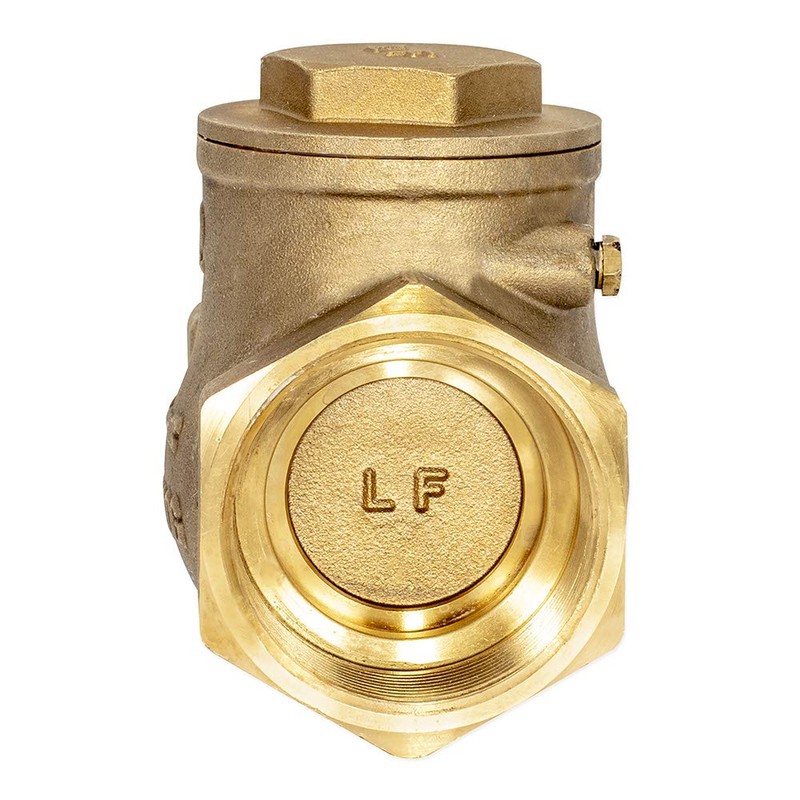 Eastman Brass Swing Check Valve, 2 Inch IPS, Brass Plumbing