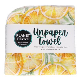 Planet Revive Unpaper Towels - Pack of 6 (choose design), Lemon