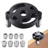 Drill Guide, Woodworking Center Finder Kit Dowelling Jig Drill Block