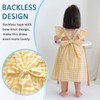 Zanie Kids Gingham Toddler Dress Bowknot Easter Dress Baby Girl