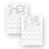 Pack of 10 Calendar 2025 Planner UK A4 Blanks White
