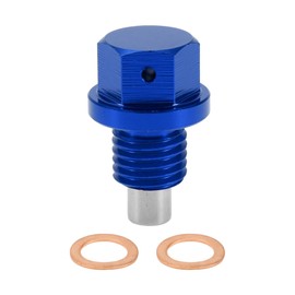RATCHROLL 1 Set Universal Oil Drain Plug Anti Leakage Oil Pan Drain Bolt Screw Thread Repair with Gasket Magnetic Blue Aluminum Alloy Copper M12x1.5