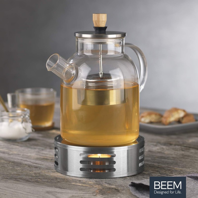 BEEM 04954 Tea Light Warmer Stainless Steel