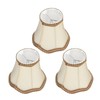 3Pcs E14 Clip On Lamp Shade Indoor Modern Fabric Candle