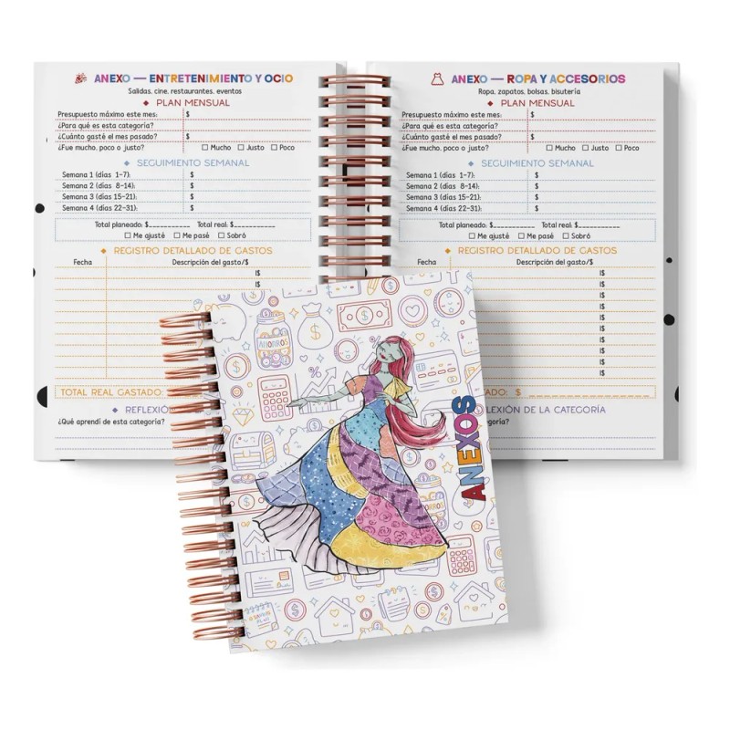 Libreta Organigastos Anual| Control De Gastos Jack And Sally