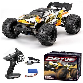 1/16 Brushless Fast RC Car for Adults, Top Speed 37mph Electric Off-Road RC Monster Trucks, 4X4 Remote Control High Speed RC Car for Hobby Toy Gifts SCY-16102PRO (Orange)