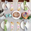 Ireer 100 Pcs Easter Silverware Bags Disposable Paper Cutlery Utensil