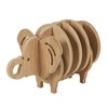 Queen-b Coaster Wooden Animal Animal Stylish Trivet Pot Kettle Interior