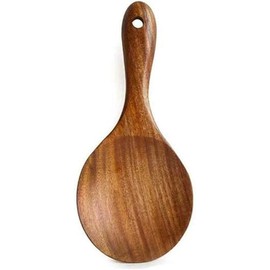 Natural Wooden Rice Spoon Non-stick Rice Paddle Rice Scooper Rice Serving Spoon Rice Spatula for Rice Potato Salads,Wooden Serving Spoons 7 inch Serving Utensils for Kitchen and Dining