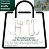 Jovware White Shower Caddy - 2 Pack Open Shelf Hooks