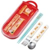 Skater TACC2AG-A Children's Cutlery Set, Lunch, Chopsticks, Spoon, Fork, Made